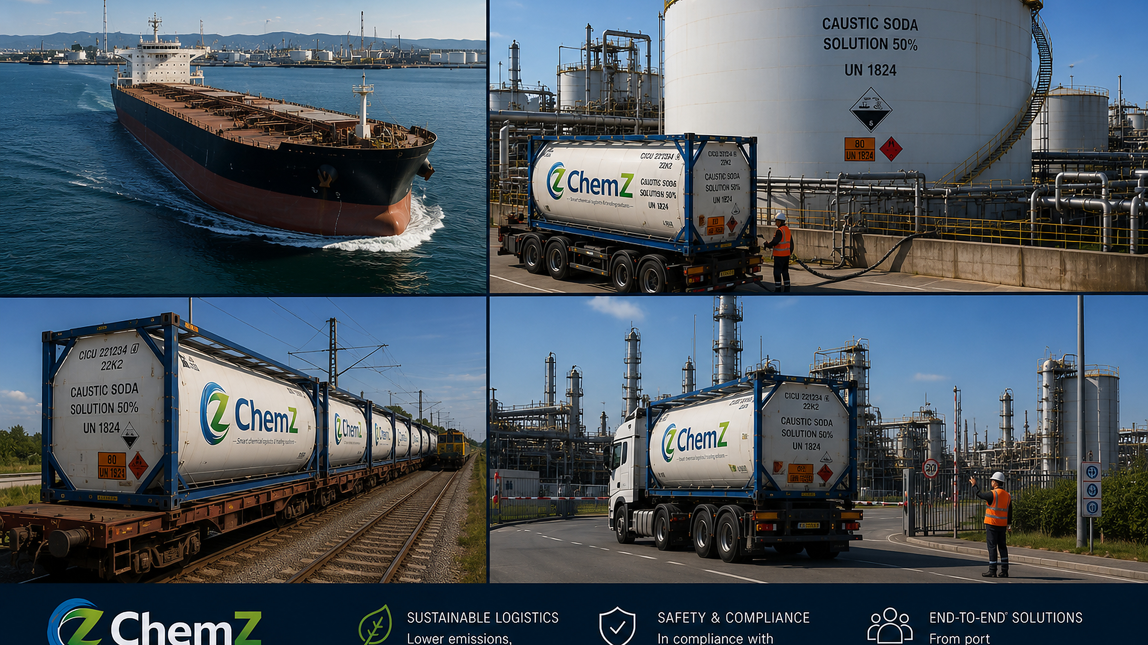 Cuves de stockage de produits chimiques