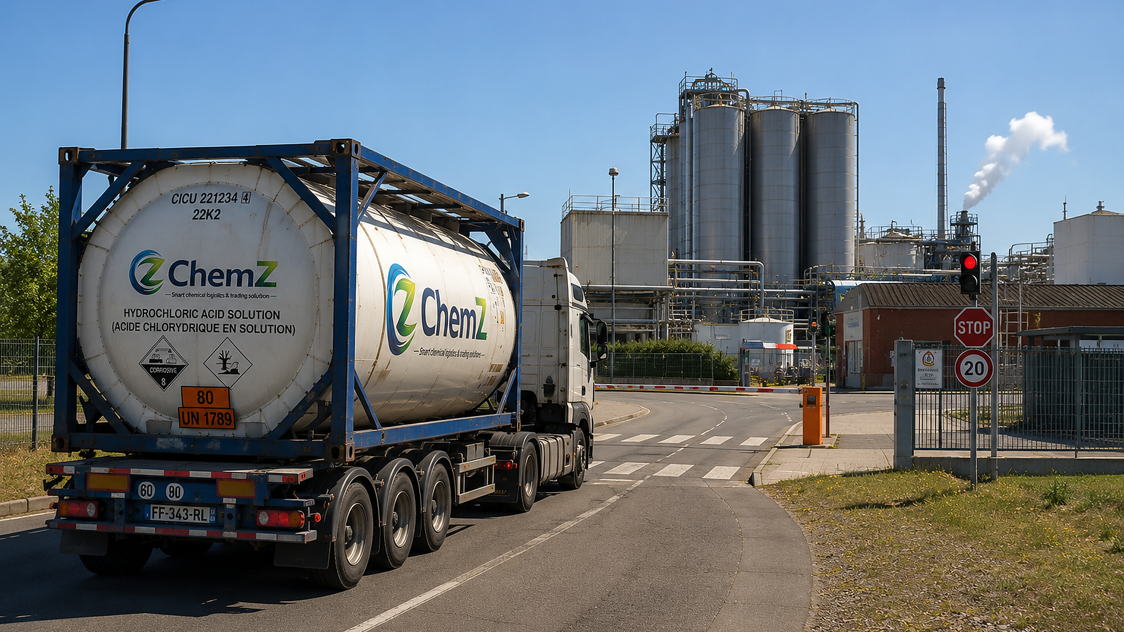 Plateforme industrielle chimique